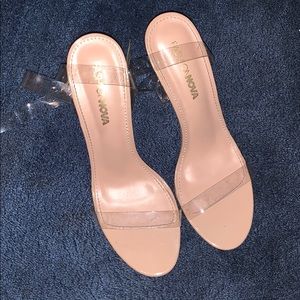 Clear heels